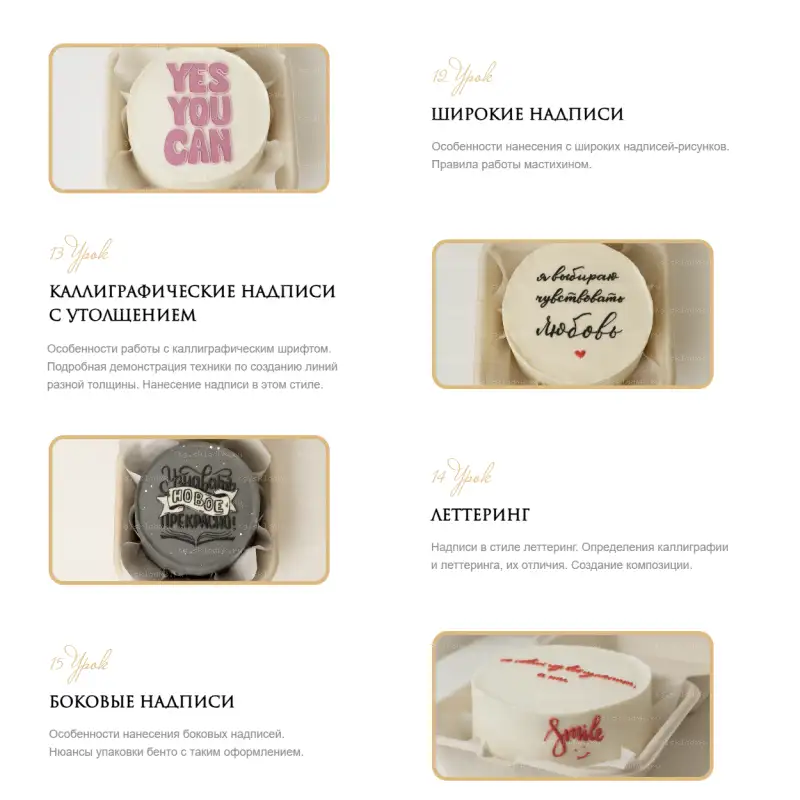[marylinn_minicake] Большой курс по надписям. Тариф Самостоятельный (Мария Линник) — превью 4
