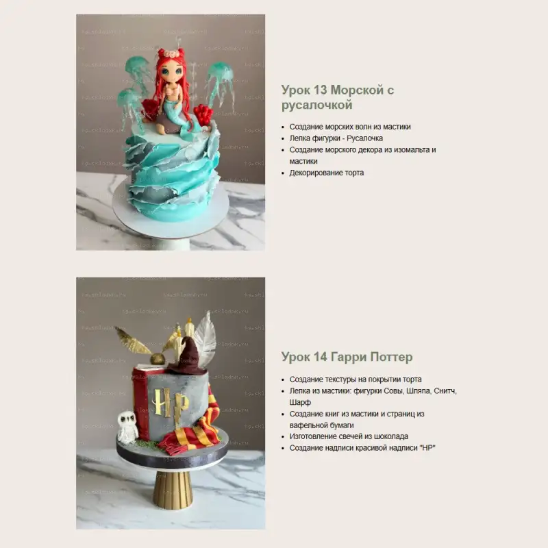 [kasadelika] Декор детских тортов 4.0. Тариф Оптимальный (Анастасия Кудимова, Олеся Кудимова) — превью 8